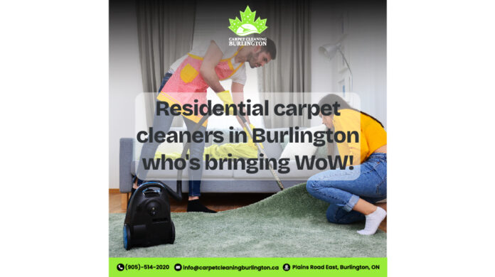 Residential carpet cleaners in burlington who's bringing Wow!