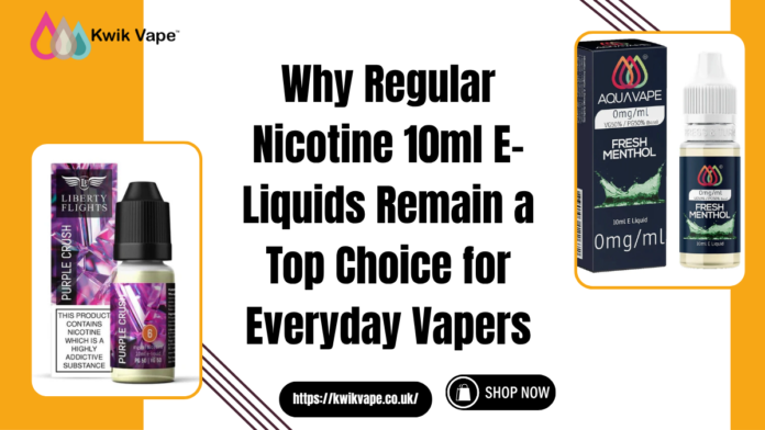 Regular Nicotine 10ml E-Liquids