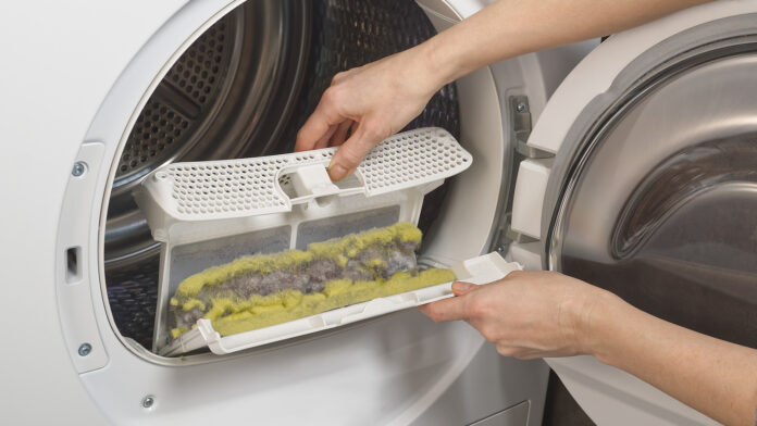 Cleaning Dryer Lint Trap in Cape Coral